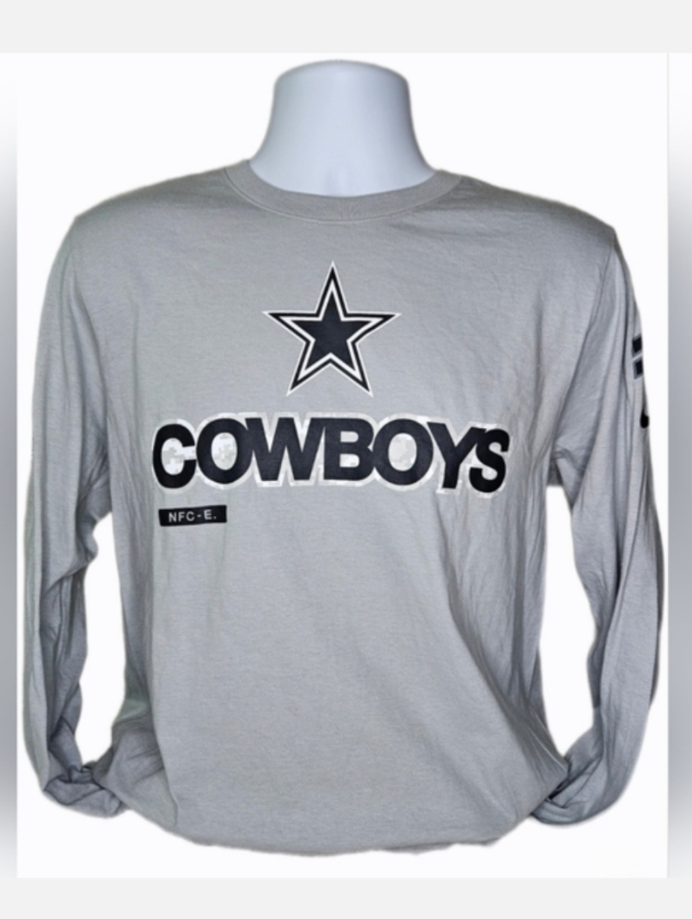 NWT Nike Men's Dallas Cowboys Salute To Service Long Sleeve Tee Gray Size M